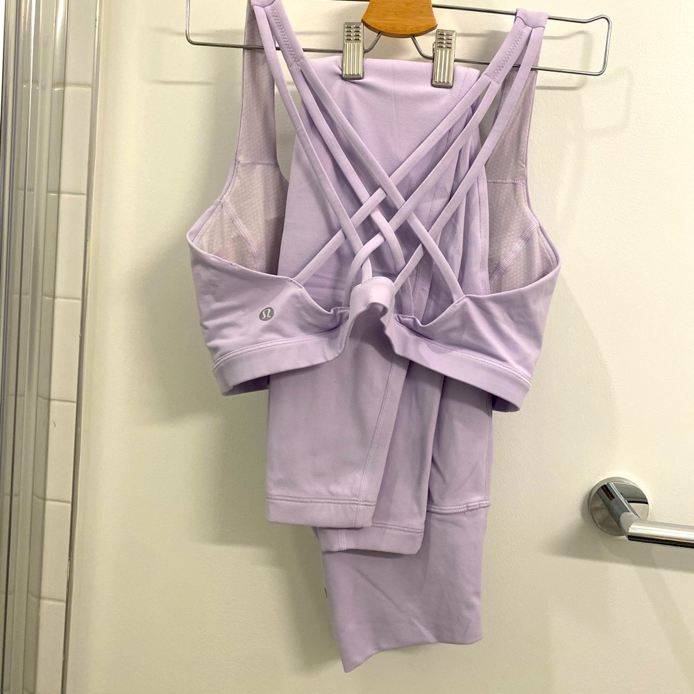 Lululemon align and free to be serene bra set